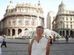 Италия, Генуя, фонтан на площади Гарибальди
